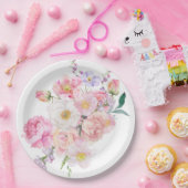 エロイズピンクフローラ ペーパープレート (パーティー)