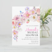 エロイーズ ピンク フラワーブライダルシャワー 招待状 (スタンド正面)