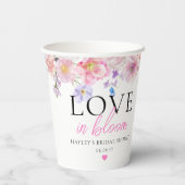 エロイーズ ピンク フラワーラブ イン ブルーム 紙コップ (裏面)