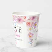 エロイーズ ピンク フラワーラブ イン ブルーム 紙コップ (右)