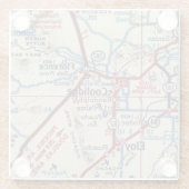 エロイ・アリゾナとクーリッジヴィンテージの地図 ガラスコースター (裏面)