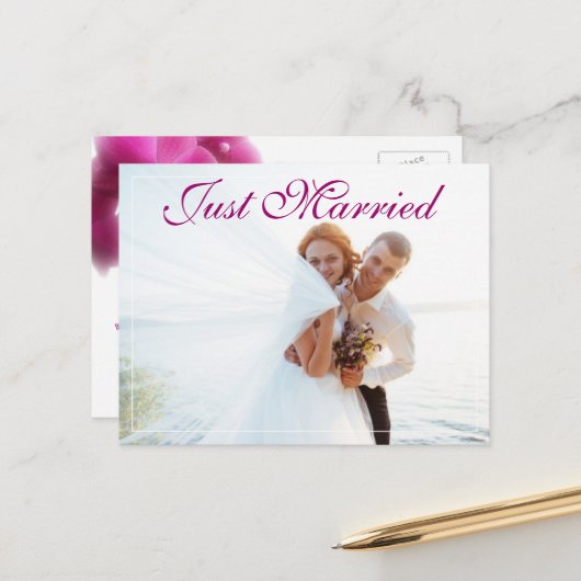 エロエレガントペメント結婚の 案内ポストカード (正面/裏面インサイチュ)