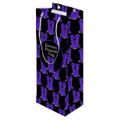 エロカワパープルコルセット  ワインギフトバッグ (裏面アングル)