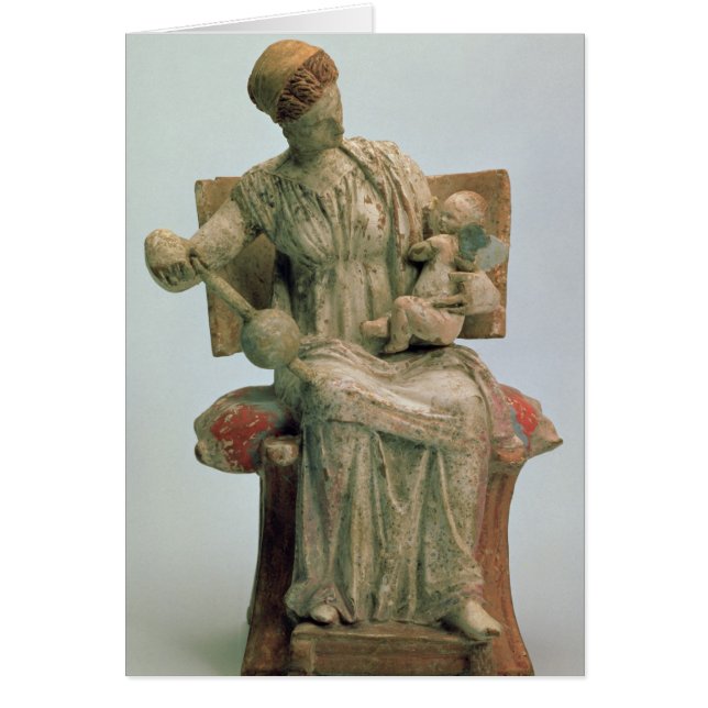 エロスと遊ぶアフロディーテの置物 (正面)