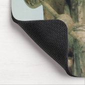 エロスと遊ぶアフロディーテの置物 マウスパッド (コーナー)