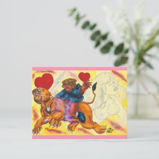 エロス乗りライオンプリンセス水の色の愛3 シーズンポストカード (スタンド正面)