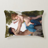 エロス・キューピッドから身を守絵画る少女 アクセントクッション (正面)