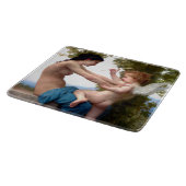 エロス・キューピッドから身を守絵画る少女 カッティングボード (角)