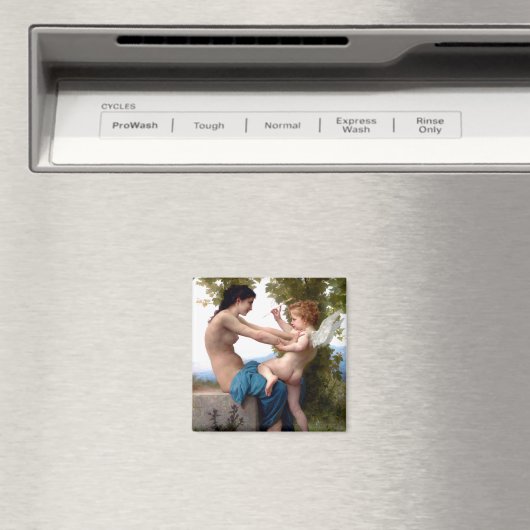 エロス・キューピッドから身を守絵画る少女 マグネット (インサイチュ (食洗機))