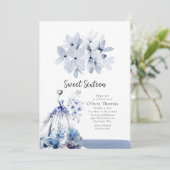 エロッセントブルー社交ダンスドレスSweet sixteen 招待状 (スタンド正面)