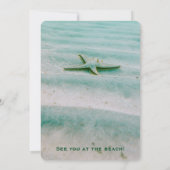 エロップドアクアスタフィッシュビーチ披露宴パーティー沿岸 招待状 (裏面)