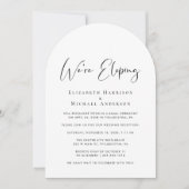 エロペイエレガントメントアーチフォトウェディングレセプション 招待状 (正面)