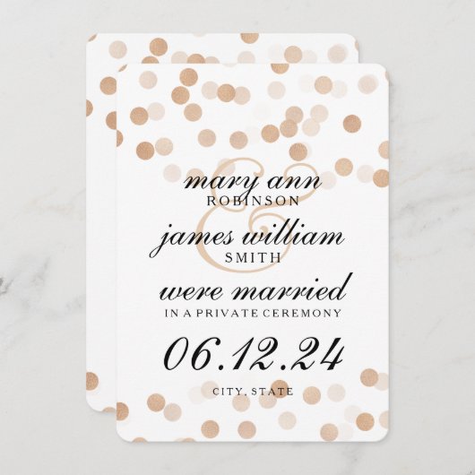 エロペエレガントメントフェイク銅箔グリッター灯 案内状 (正面/裏面)