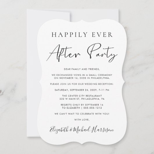 エロペエレガントメント写真結婚式 招待状 (正面)