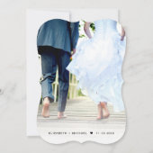 エロペエレガントメント写真結婚式 招待状 (裏面)