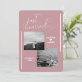 エロペミニマルメント披露宴招待状 |ほこりっぽいバラ 招待状 (スタンド正面)