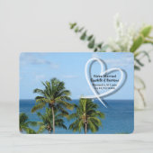 エロペメントウェディングレセプションオンリー結婚したセントルシア 招待状 (スタンド正面)