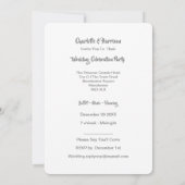 エロペメントウェディングレセプションオンリー結婚したセントルシア 招待状 (裏面)