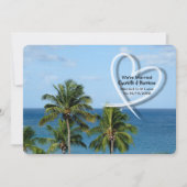 エロペメントウェディングレセプションオンリー結婚したセントルシア 招待状 (正面)