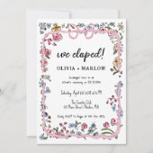 エロペメント水カラーフローラボウ 招待状 (正面)