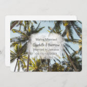 エロペメント結婚式レセプションジャマイカ結婚したのみ 招待状 (正面/裏面)