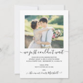 エロペメ結婚ントの写真の告知の招待 サンキューカード (裏面)