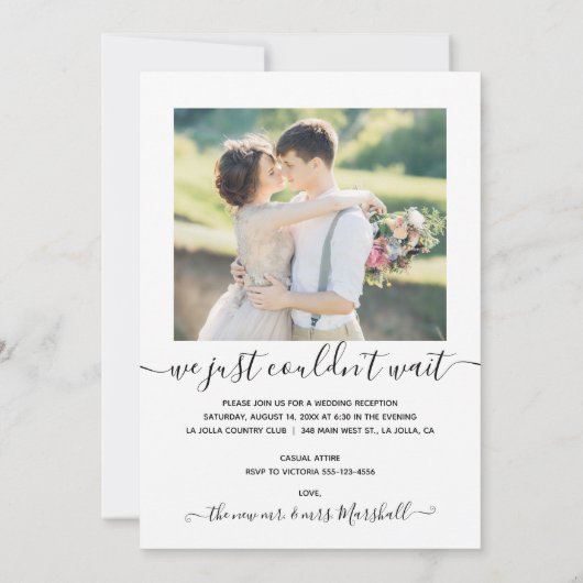 エロペメ結婚ントの写真の告知の招待 サンキューカード (裏面)