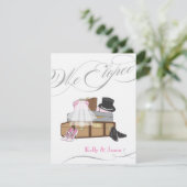 エロペメ結婚ントの発表-ピンク 招待状 (スタンド正面)