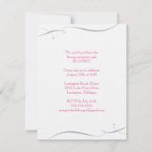 エロペメ結婚ントの発表-ピンク 招待状 (裏面)