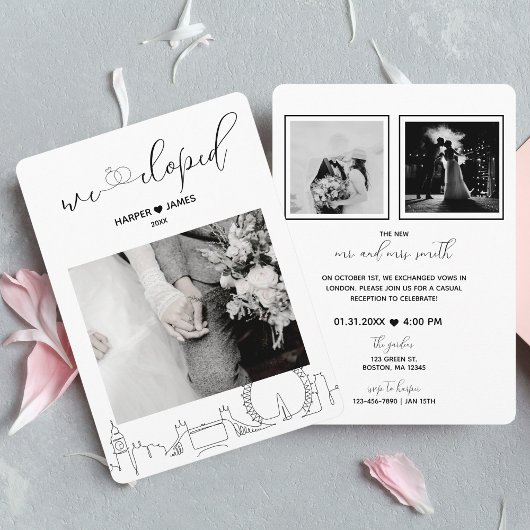 エロペモダンメント披露宴招待状 |ロンドン 招待状
