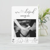 エロペモダンメント披露宴招待状 | Vegas 招待状 (スタンド正面)