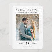 エロペ結婚メントの写真による発表 案内状 (正面/裏面)