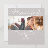 エロモダンープシンプルハートカップルお祝い カード (正面)