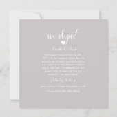 エロモダンープシンプルハートフォトお祝いカード カード (裏面)