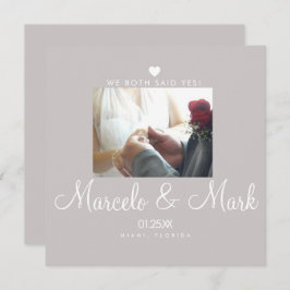 エロモダンープシンプルハートフォトお祝いカード カード