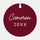 エロンフェニックスロゴ メタルオーナメント (裏面)