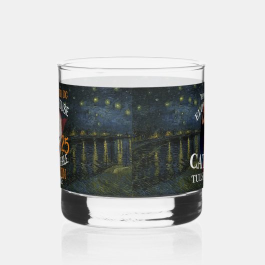 エロンムスクのキャットボックスTULSI GABBARDをポッポ ウイスキーグラス (左)