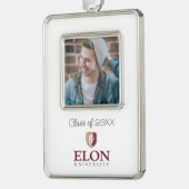 エロン大学エロン大学 | 20XXクラス シルバープレートフレームオーナメント (左)