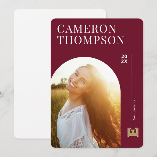 エロン大学グッズ 招待状 (正面/裏面)