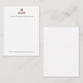 エロン大学卒業 ノートカード (正面/裏面)