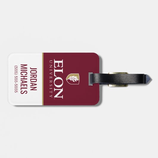 エロン大学 ラゲッジタグ (裏面横)