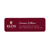 エロン大学 | 卒業 ラベル (正面)