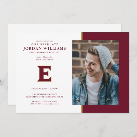 エロン大学 E 案内状 (正面/裏面)