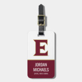 エロン大学E ラゲッジタグ (正面縦)