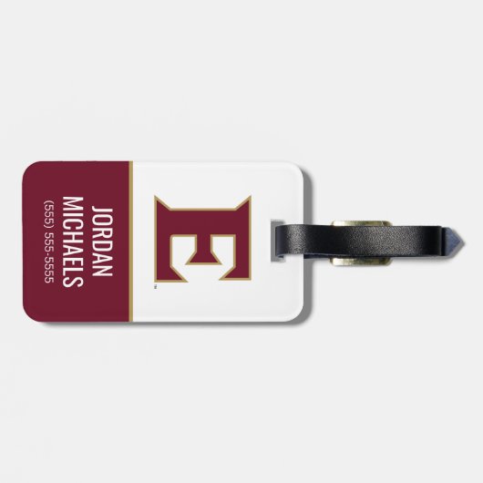 エロン大学E ラゲッジタグ (裏面横)