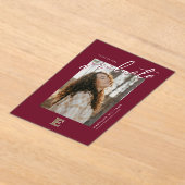 エロン大学E | 二酸素分級 アクリル招待状 (レイダウン)