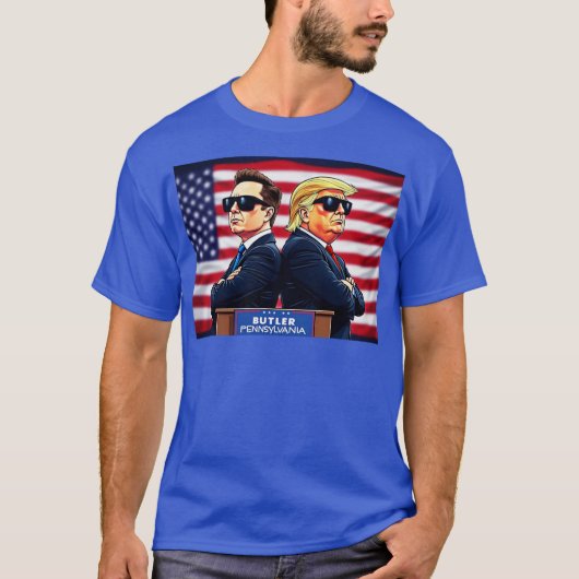 エロン×トランプ Tシャツ (正面)