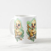 エワールのメロディ» 遊かわいいダックの竪琴 コーヒーマグカップ (正面左)