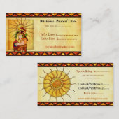 エンカンタドール・デ・セルピエアステカンテス商社タトゥー 名刺 (正面/裏面)