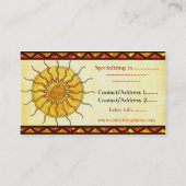 エンカンタドール・デ・セルピエアステカンテス商社タトゥー 名刺 (裏面)